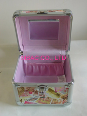 Custom Large Aluminum Cosmetic Cases 4mm MDF , PVC Panel AND 220*150*180mm