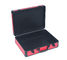 جعبه ابزار آلومینیوم قرمز با صفحه نمایش چرمی PU و ابزار بسته بندی وزن سبک