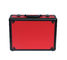 جعبه ابزار آلومینیوم قرمز با صفحه نمایش چرمی PU و ابزار بسته بندی وزن سبک